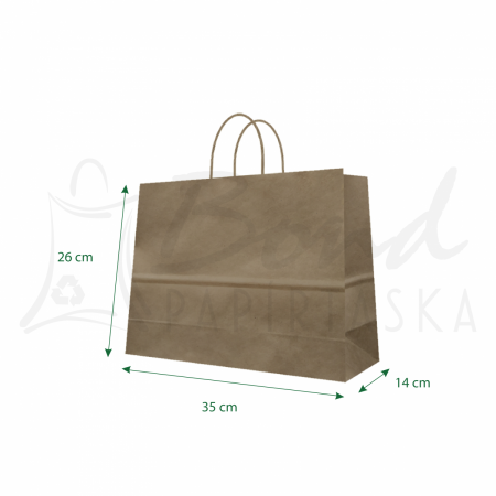 35x26x14 cm barna sodrottfles paprtska