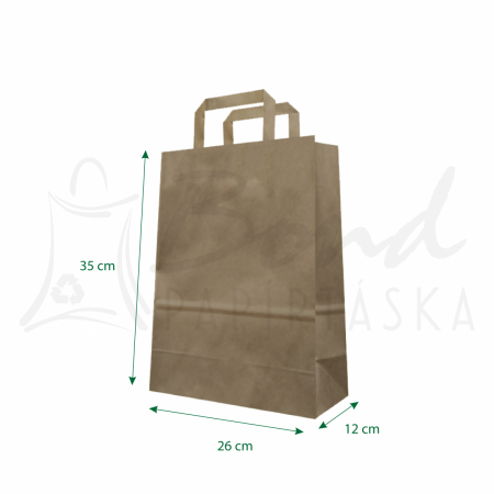 26x35x12 cm barna szalagfles paprtska-OUTLET